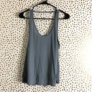 LuluLemon Athletica Sheer Low Back Tank In Grey